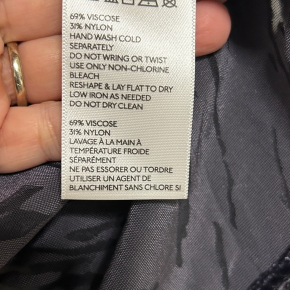 Ecote Velvet Burnout Black Purple women’s Cardigan Lrg Draped Open Front Zebra - Picture 10 of 14